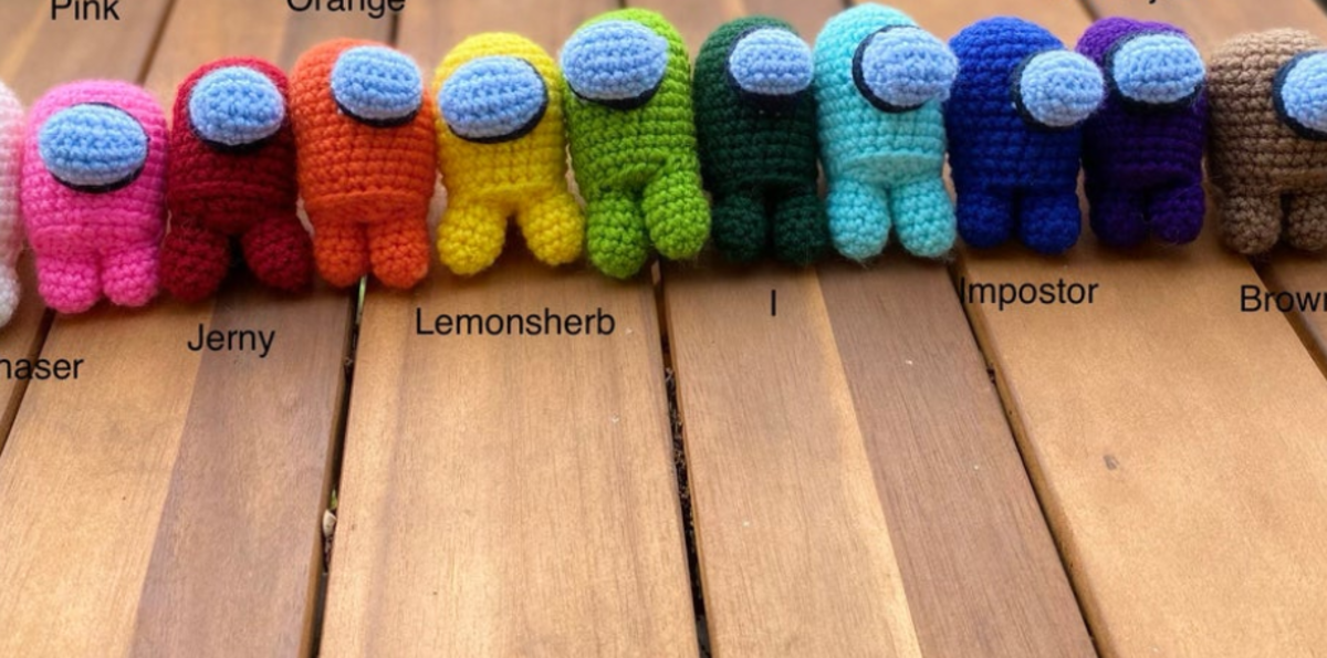 Check Out These Crocheted Among Us Inspired Crewmate Plushies