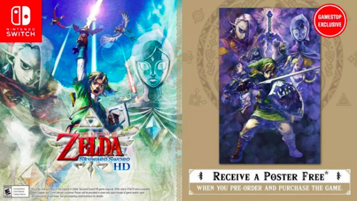 Pre-Order Incentives for Skyward Sword HD