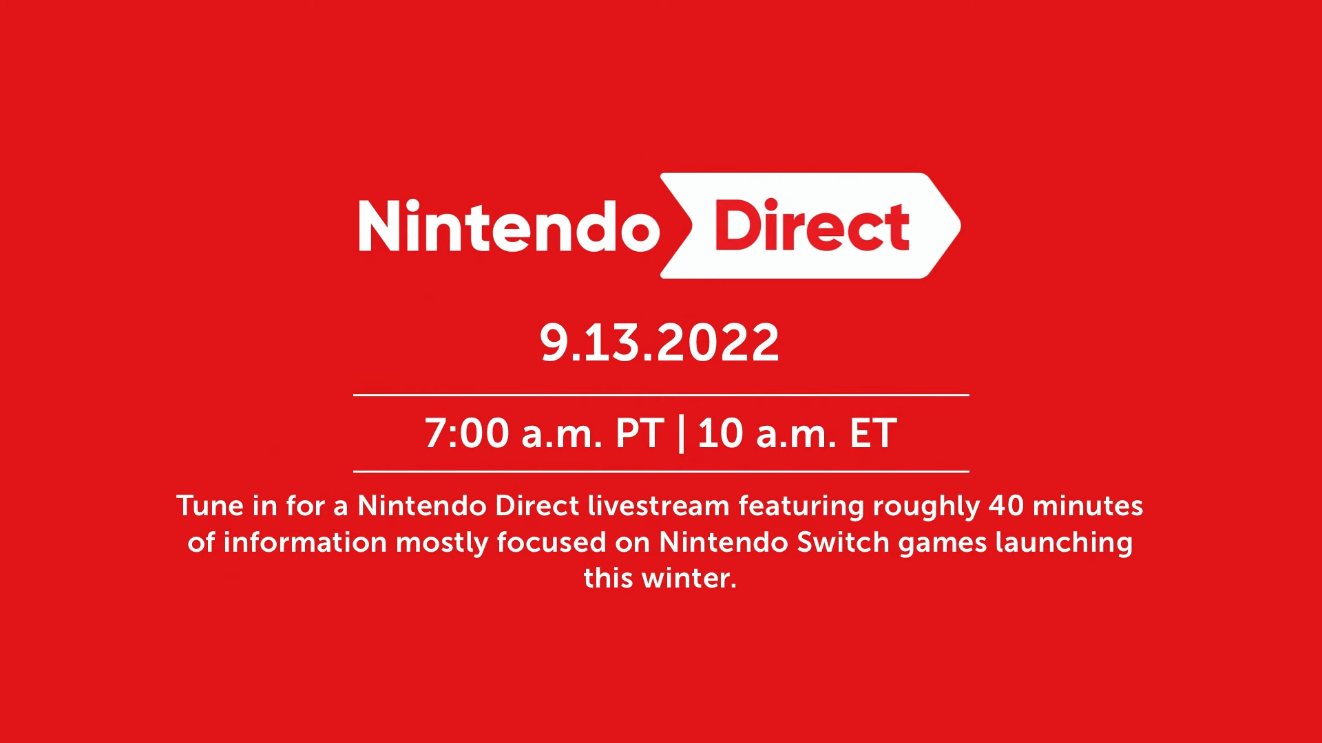 Recap: Nintendo Direct for September 13, 2022