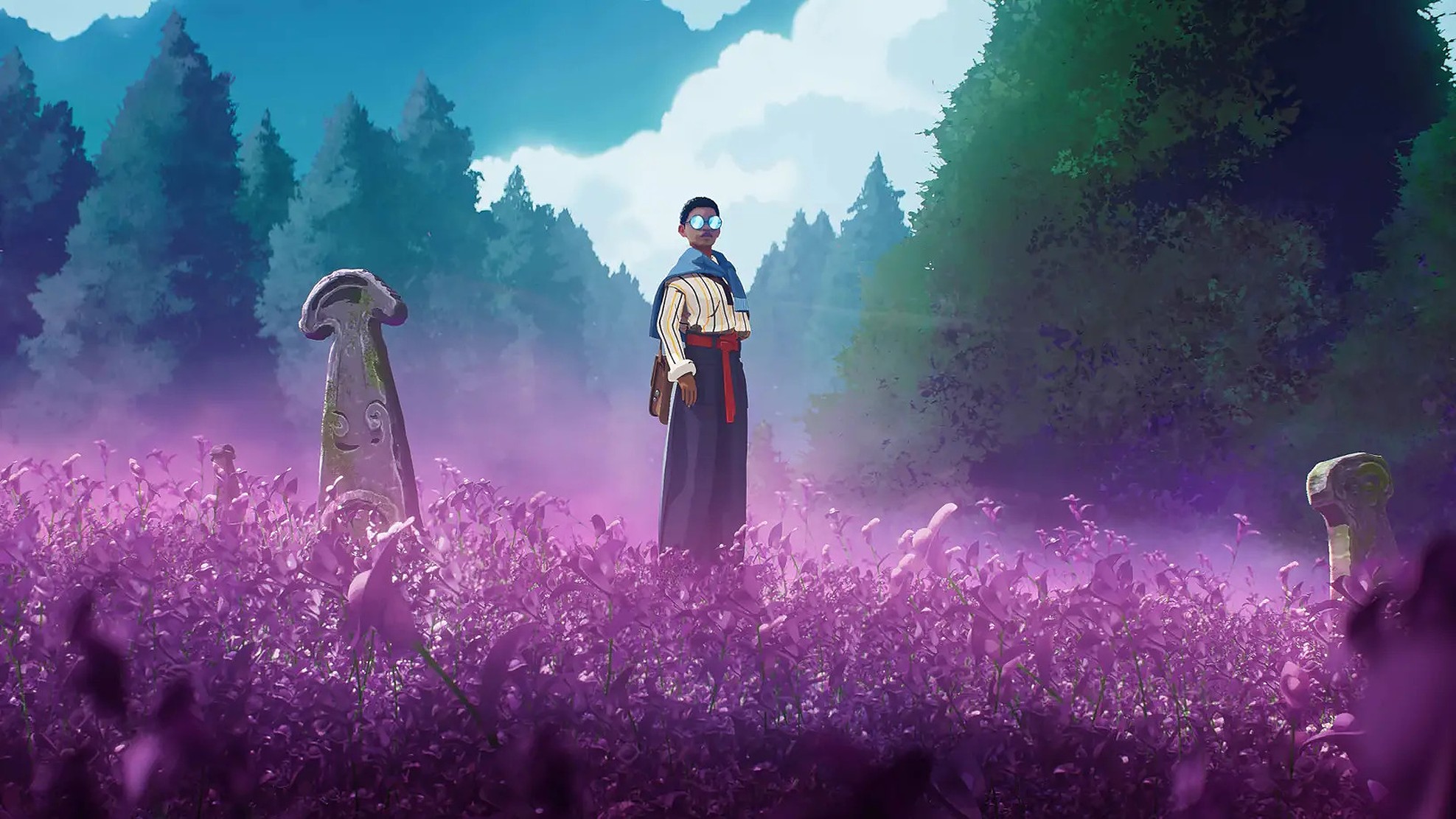 The main character Estelle on her journey in Season: A Letter to the Future