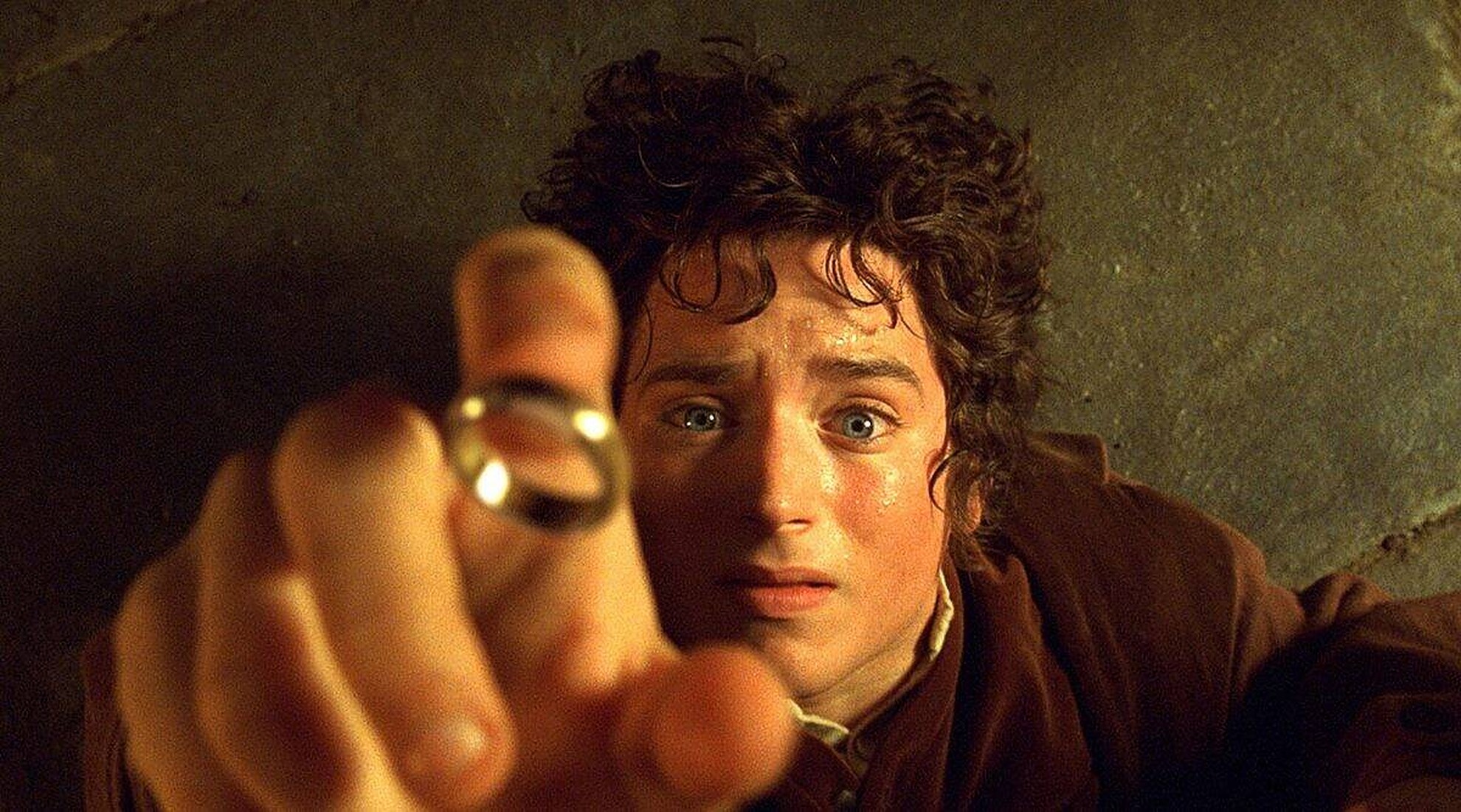 Elijah Wood as Frodo Baggins in The Lord of the Rings: The Fellowship of the Ring