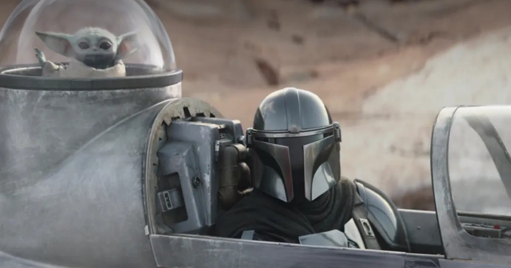 Scene from The Mandalorian season 3 premiere The Apostate on Disney Plus.