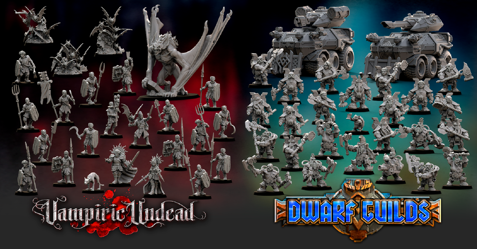 Onepagerules November 2023: Royal Vampires, Space Dwarves, and Massive Models