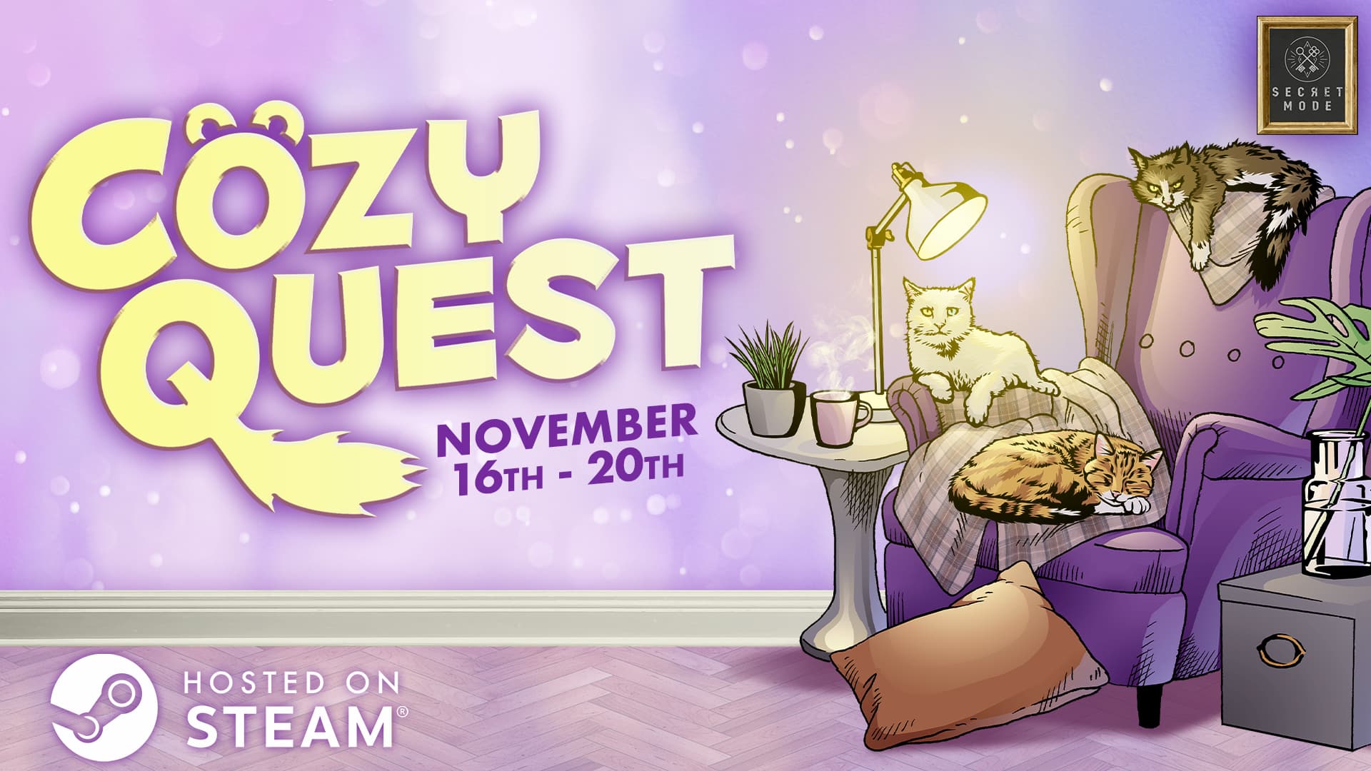 Cozy Games Publisher Secret Mode Announces the Cozy Quest Steam Festival