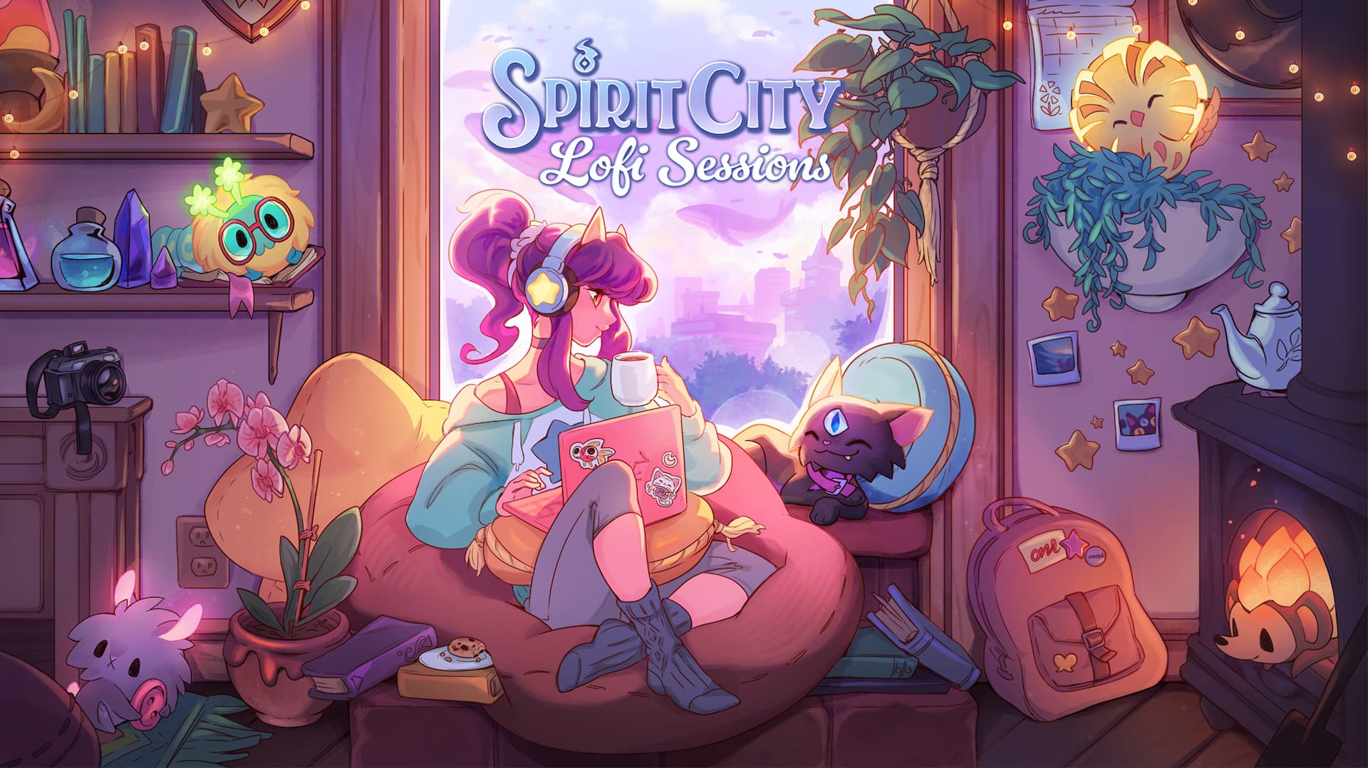 Check Out the Lineup of Cute, Cuddly New Spirits in Upcoming Cozy Game and Focus Tool Spirit City: Lofi Sessions