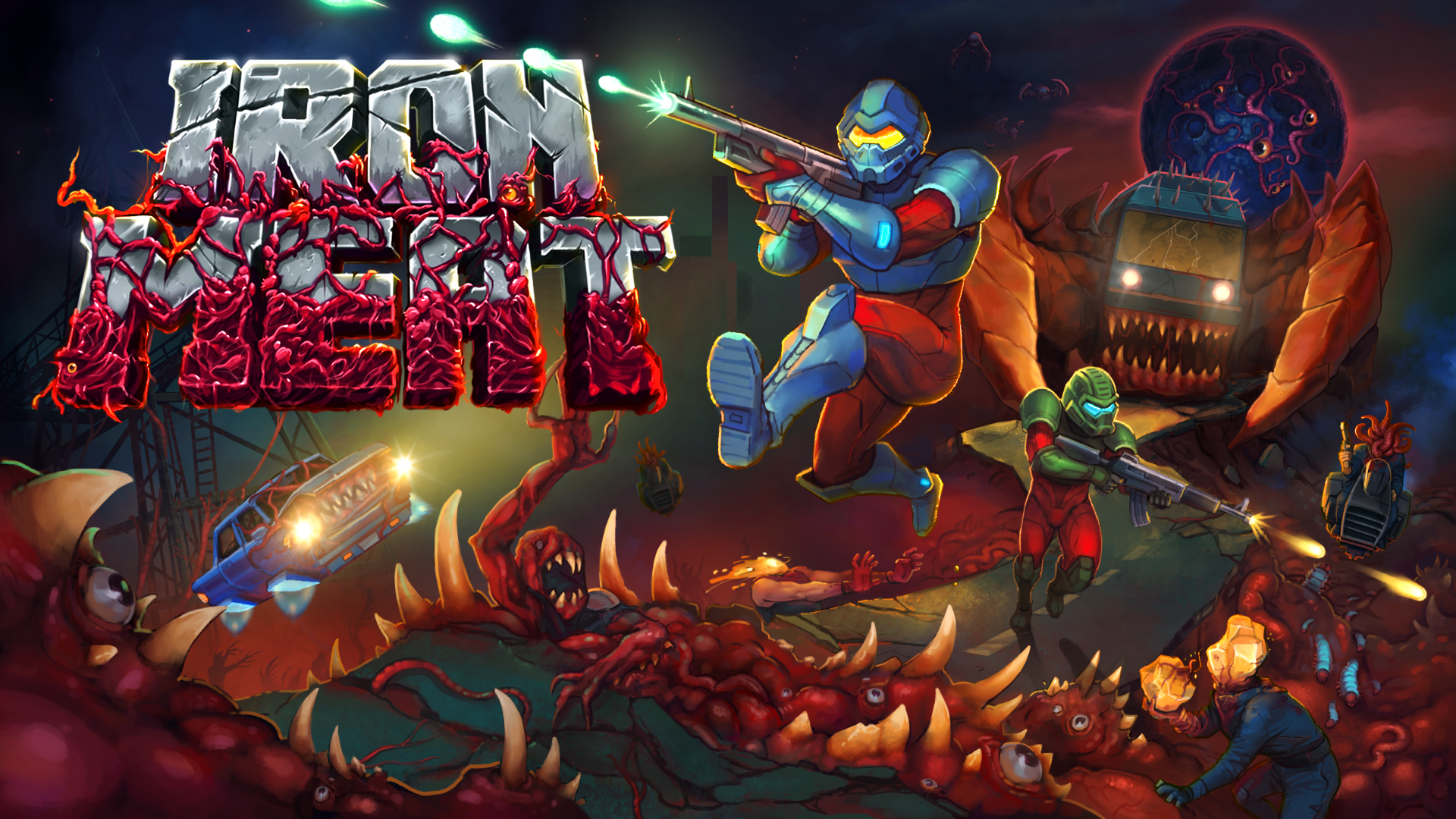 Iron Meat Promises Contra-Like Game Experience